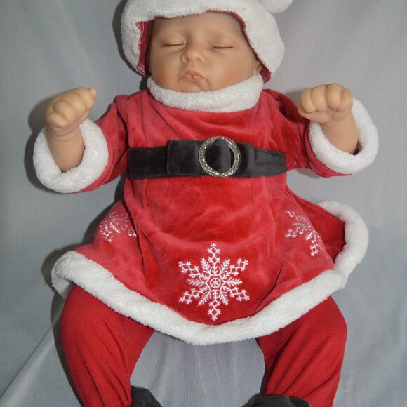 girls newborn Christmas outfit 5 pc set - Picture 1 of 5